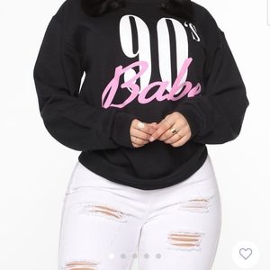 90s babe sweatshirt